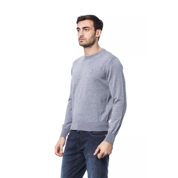 Billionaire Italian Couture Gray Merino Wool Men's Sweater - Picture 2 of 3